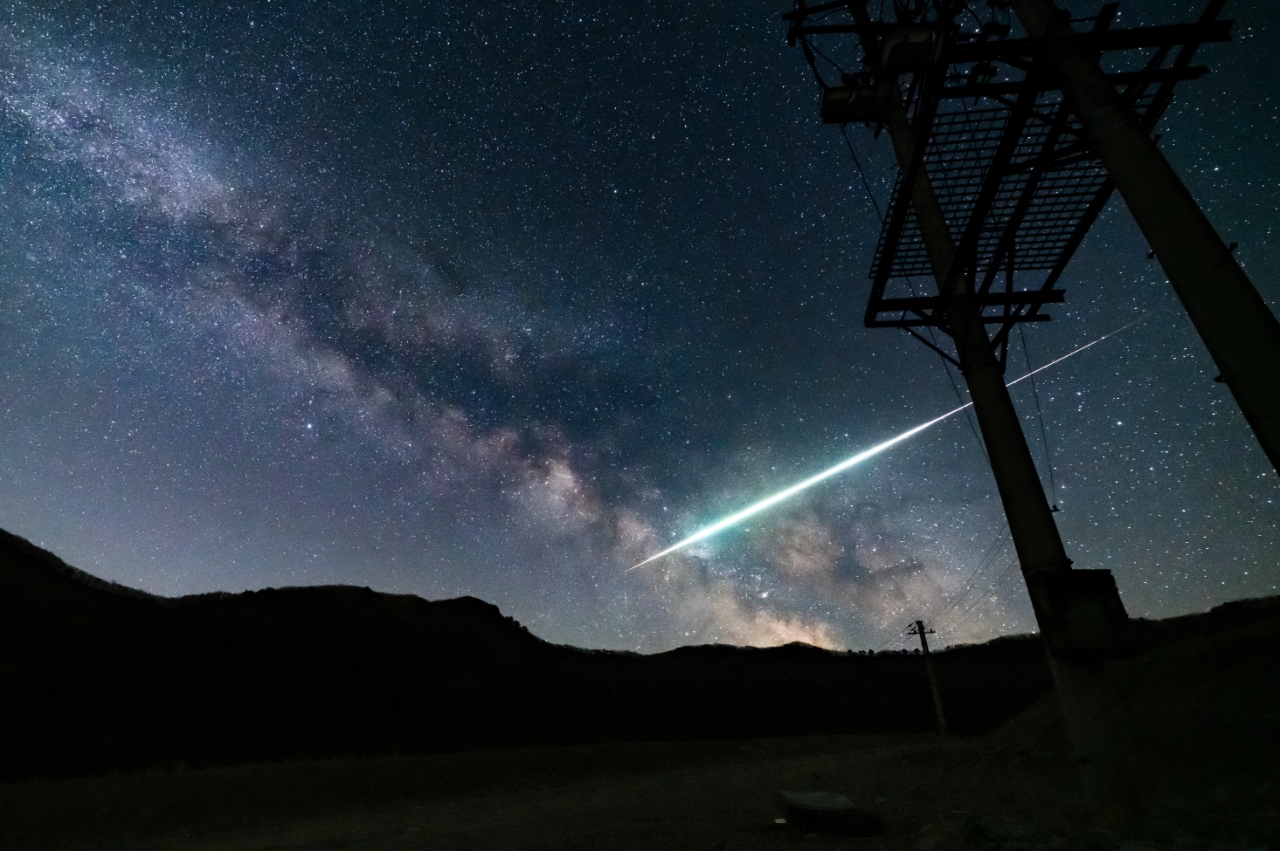 이성모의 화구와 은하수 사진. 출처=한국천문연구원